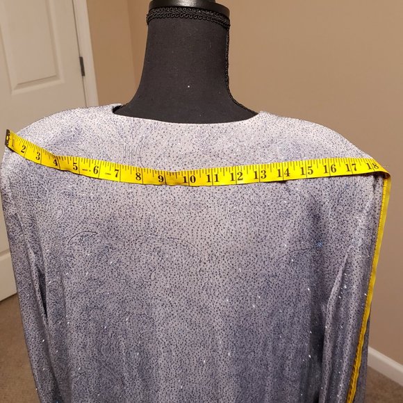 Alex Evenings Light Blue sparkly dress - Picture 5 of 12